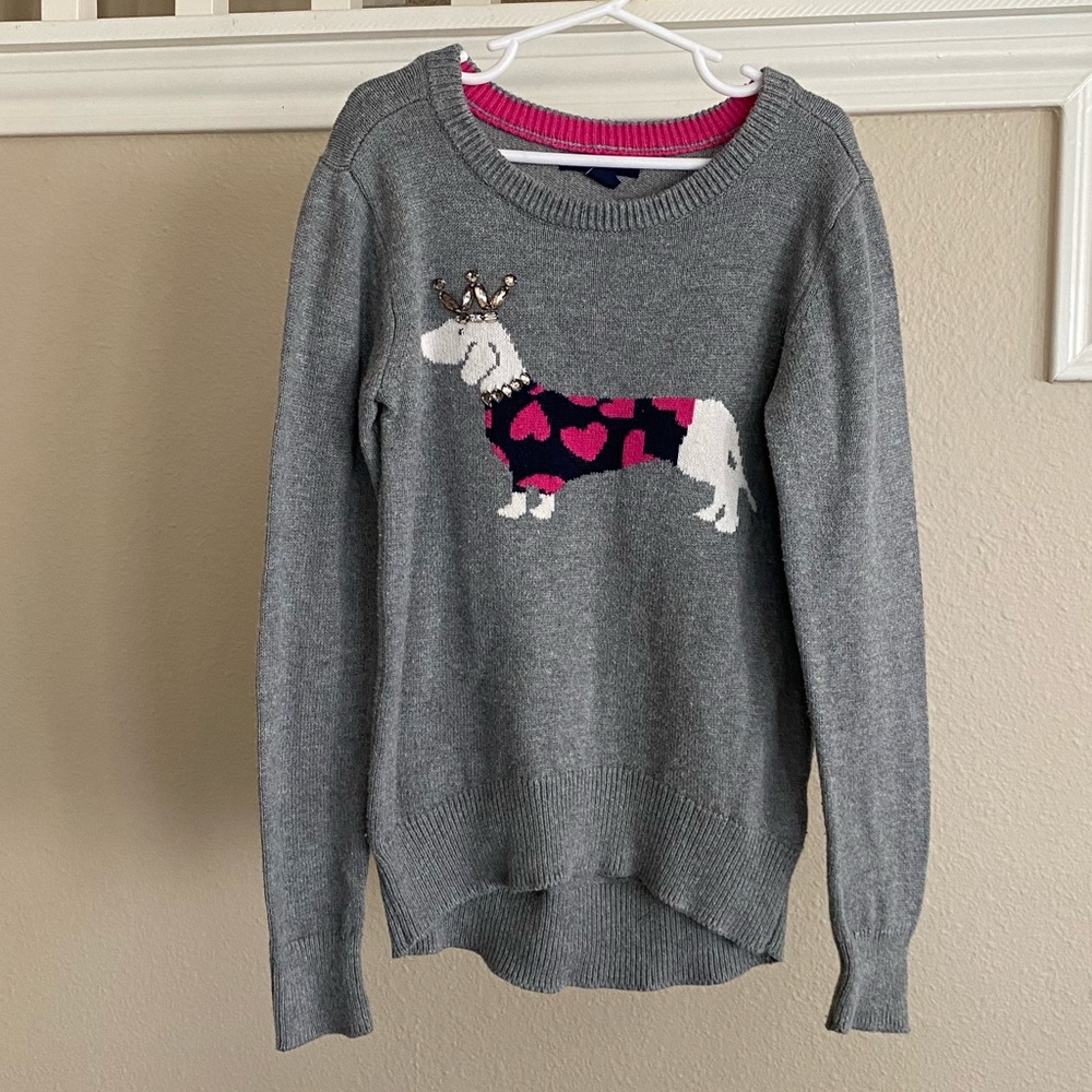 Girls Gap Kids Embellished Dog Sweater